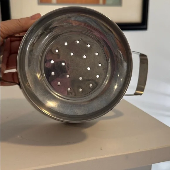 Premium Stainless Steel Small Colanders (2) with Handles - Picture 9 of 11